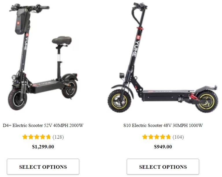 yume scooters list 3